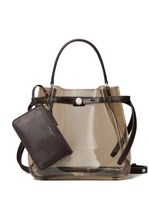 Tory Burch Romy clear bucket bag - Brown