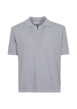 Cruciani short-sleeve knitted polo shirt - Grey