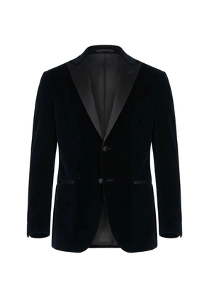 Corneliani Academy Ceremony velvet-texture blazer - Blue