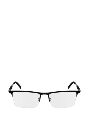Ferragamo rectangle-frame semi-rimless glasses - Black