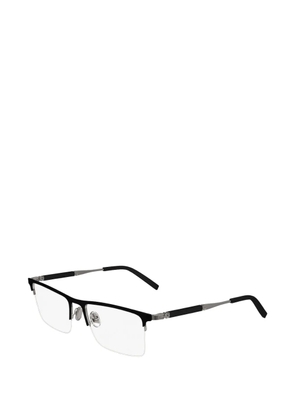 Ferragamo rectangle-frame semi-rimless glasses - Black