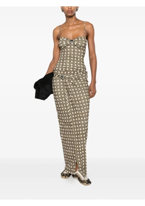 Nanushka Tozi gathered maxi skirt - Green