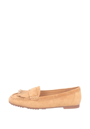 Tosca Blu fringe-detail studded loafers - Brown