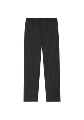 Burberry pinstriped wool track pants - Grey