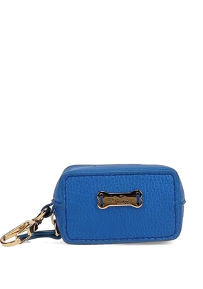 Tyler Ellis Puppy Poo leather bag charm - Blue