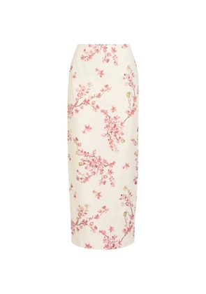 Agua By Agua Bendita Lirica high-waisted midi skirt - Neutrals