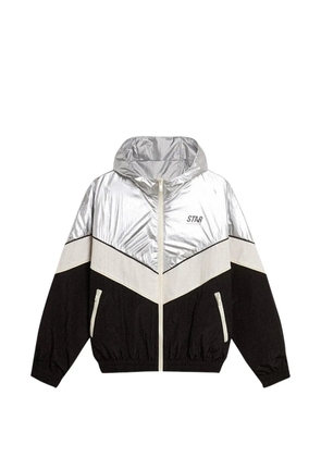 Golden Goose Star patchwork windbreaker jacket - Silver