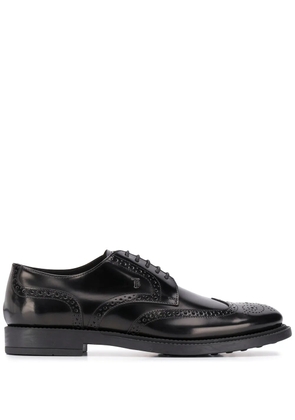 Tod's lace-up high-shine oxford shoes - Black
