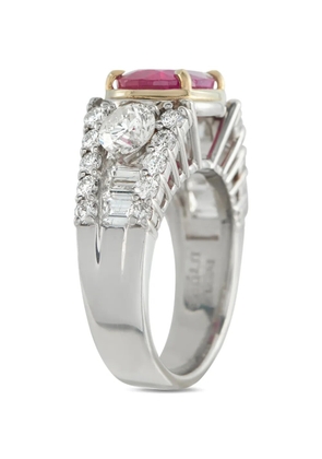 LB Exclusive ruby and diamond ring - Silver
