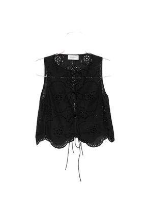 Matteau broderie tie-fastening blouse - Black