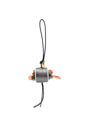 Anya Hindmarch sushi-motif metallic bag charm - Grey