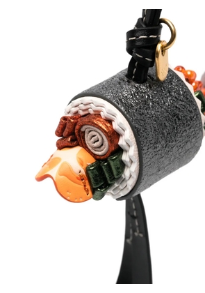 Anya Hindmarch sushi-motif metallic bag charm - Grey