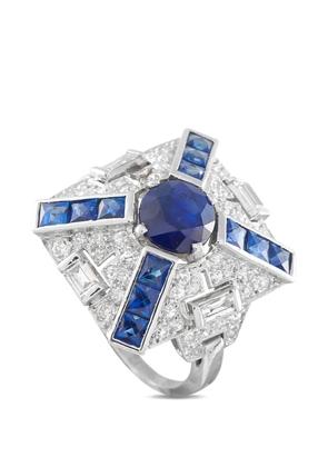 LB Exclusive sapphire and diamond ring - Silver