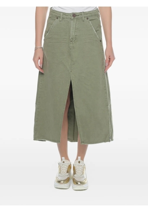 One Teaspoon Mrs Carter denim midi skirt - Green