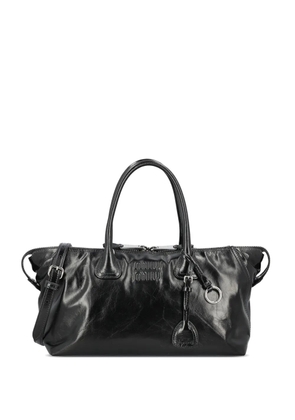 Miu Miu logo-embossed tote bag - Black
