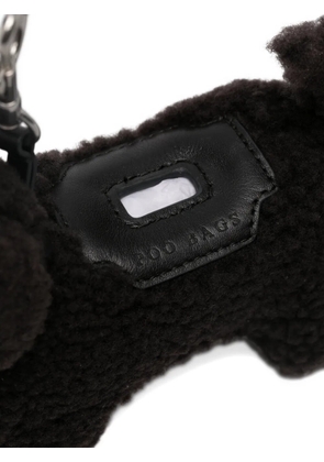 Anya Hindmarch shearling dog-shaped keyring - Brown