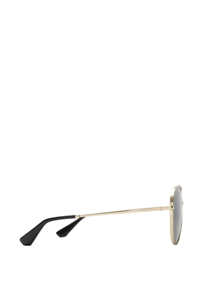 Burberry metal Check pilot sunglasses - Gold