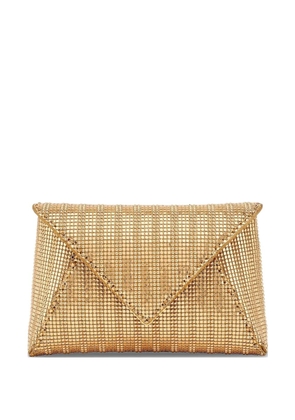 Tyler Ellis small Lee 'Pouchet' chainmail clutch bag - Gold