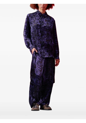 Henrik Vibskov Burnout floral-print shirt - Purple