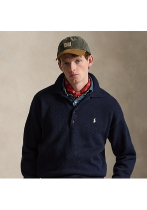 Relaxed Fit Flag Cotton Jumper