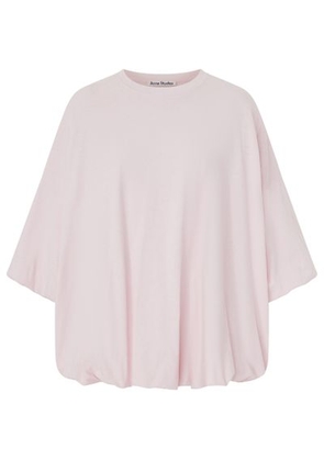 gathered logo short-sleeved t-shirt