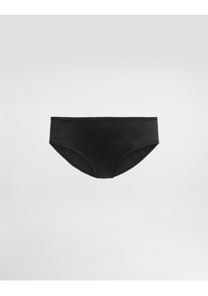 Dolce & Gabbana Slip - Woman Underwear Black Silk 2