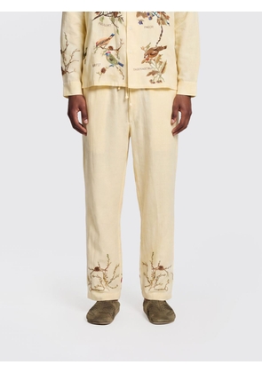 BAZISZT Straight-Leg Trousers in Cotton Blend with a Drawstring Waist