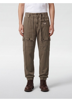 DOLCE & GABBANA Cotton Cargo Trousers with Drawstring and Side Pockets