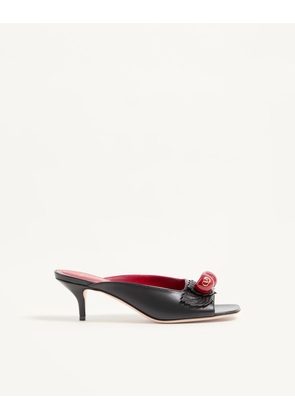 Valentino Garavani Cherryfic Kidskin Slide Sandal 55mm Woman BLACK 35.5