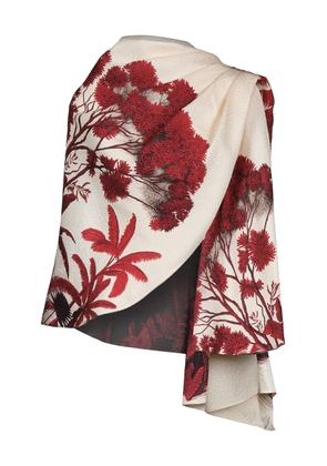 Johanna Ortiz Wool-Silk Ocean of Secrets Cape - Moda Operandi