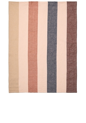Ferm Living Hale Tea Towel in Cashmere  Mocha  & Indigo Blue - Pink. Size all.