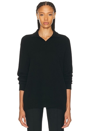 The Row Oashi Top in Black - Black. Size L (also in S, XS, M).