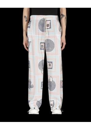 Scarf Print Pijama Pants Multicolor