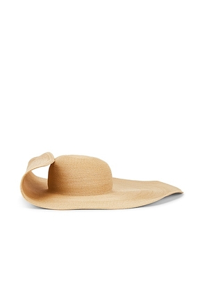 Ralph Lauren Collection Hemp Wide Brim Hat in Natural - Beige. Size S/M (also in M/L).