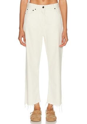 The Row Fortino Straight Leg in Ecru - Ivory. Size 26 (also in 27, 28, 29, 31, 32).