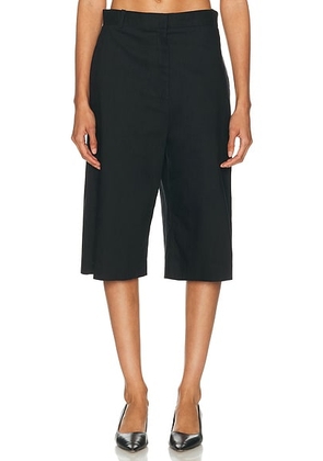 The Row Falk Short in Black - Black. Size 8 (also in ).