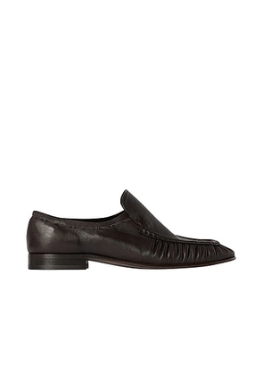 The Row Soft Mocassin Two in Lacquer Brown - Brown. Size 41 (also in 42, 43).