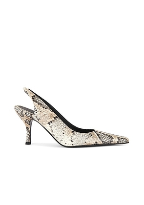 Magda Butrym Snake Low Slingback Heel in Grey - Grey. Size 40 (also in 38, 39).