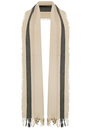 The Row Cadia Scarf in Pebble - Nude. Size all.