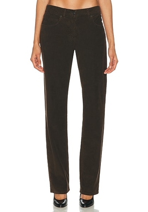 The Row Frava Corduroy Pant in Dark Brown - Brown. Size 25 (also in 24, 28).