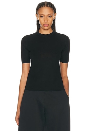 The Row Ozzi Top in Black - Black. Size XS (also in M, L).