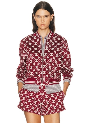 Dries Van Noten Helan Jacket in Burgundy - Burgundy. Size S (also in ).