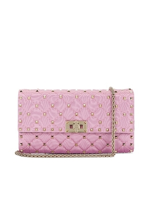 Valentino Garavani Rockstud Spike Shoulder Bag in Rhododendron - Mauve. Size all.