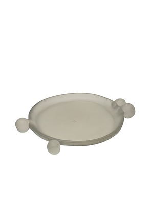 Tina Frey Designs Bubble Platter in Fog - Grey. Size all.