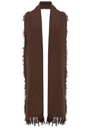 The Row Parla Scarf in Coffee - Chocolate. Size all.