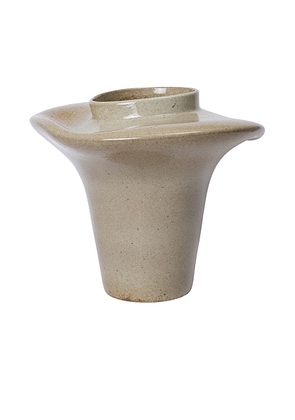 Ferm Living Evio Vase in Elm Green - Sage. Size all.