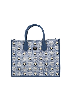 MCM Aren Munchen Denim Tote Bag