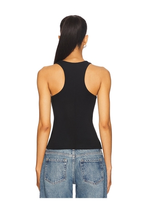 EB Denim Lucy Racerback Tank in Black. Size M. Also in XS, S, L.