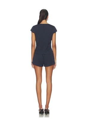 ALL THE WAYS Monica Short Set in Navy. Size XS. Also in S.