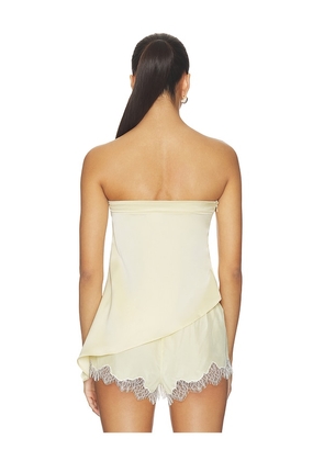 ALL THE WAYS Marcella Strapless Top in Yellow. Size XS. Also in L, M, XL.